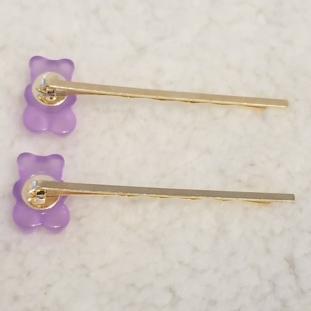 Gummy Bear Hair Assesories Clips 3 pc Set New - Picture 4 of 9